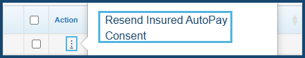 Resend Insured AutoPay Consent